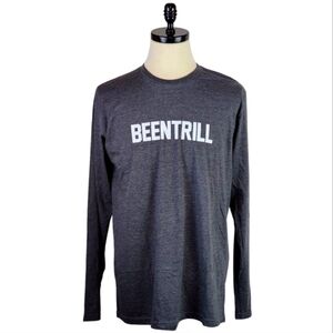BEENTRILL Gray Long Sleeve Shirt MallratZ Graphic Tee Made in USA Size M